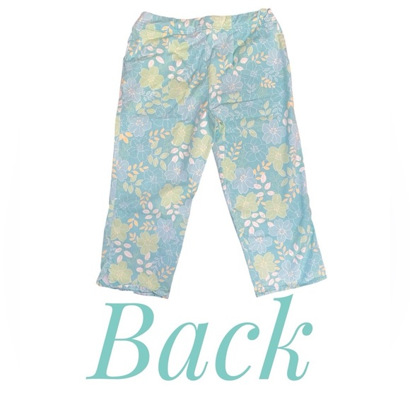 Duck Head Capri Pants in Mint Green, Pale Yellow and White Size 12M - Picture 2 of 5